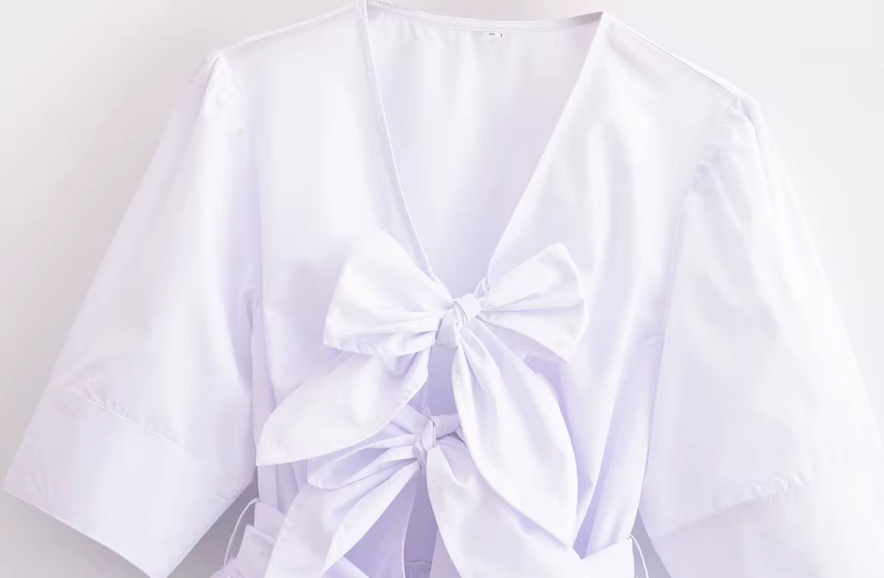 Bluse Schleifendetail
