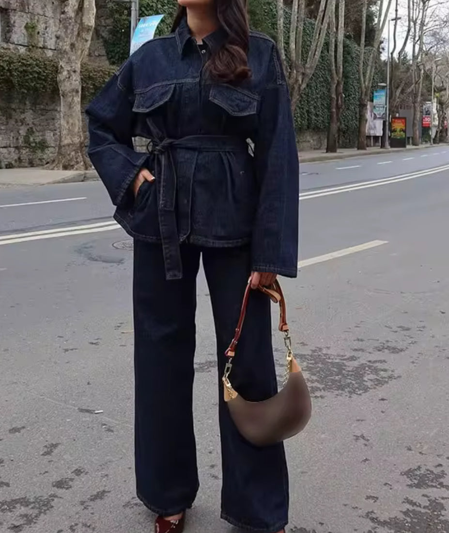 Denim Power Set – Oversized & Bold
