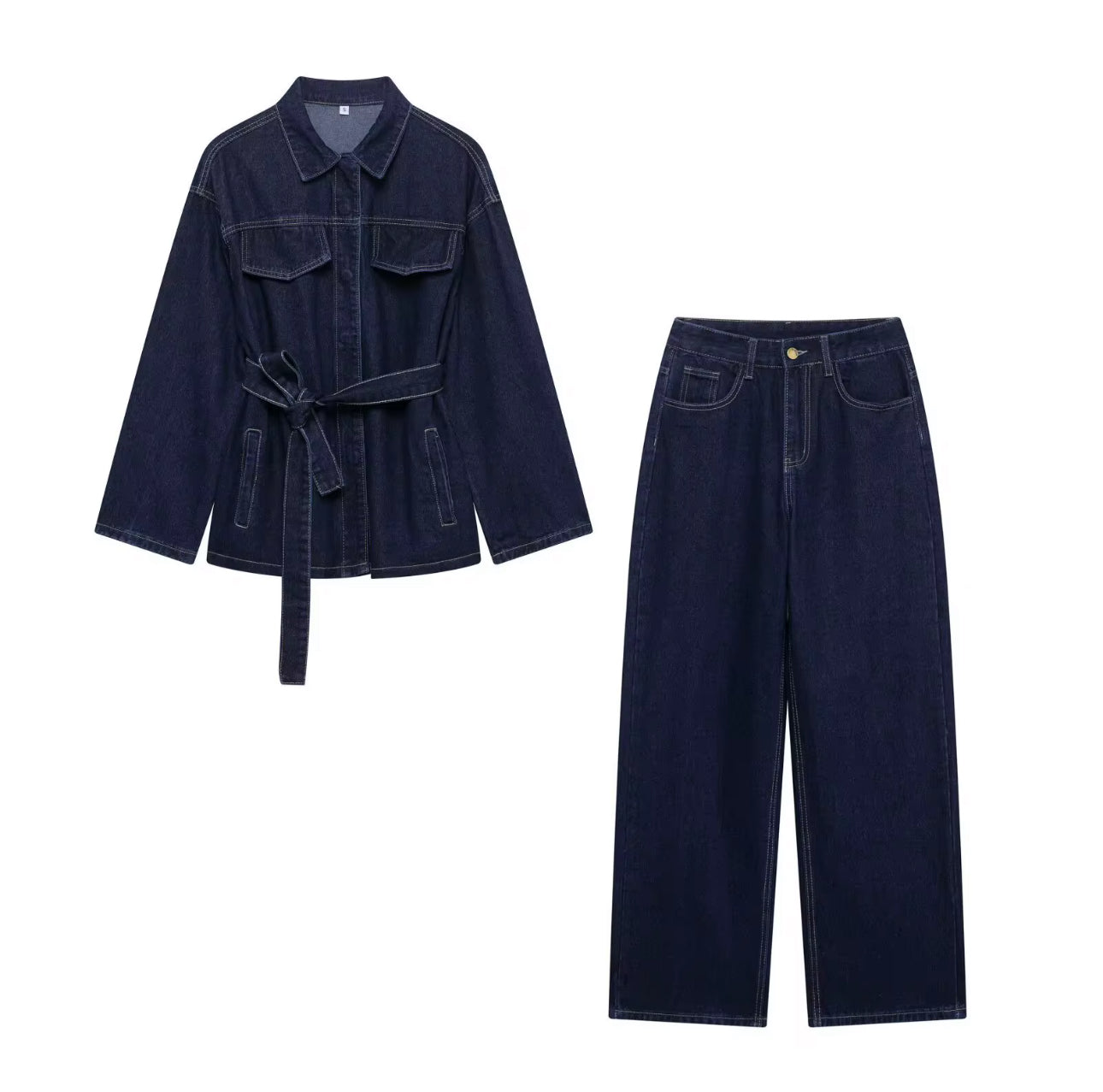 Denim Power Set – Oversized & Bold
