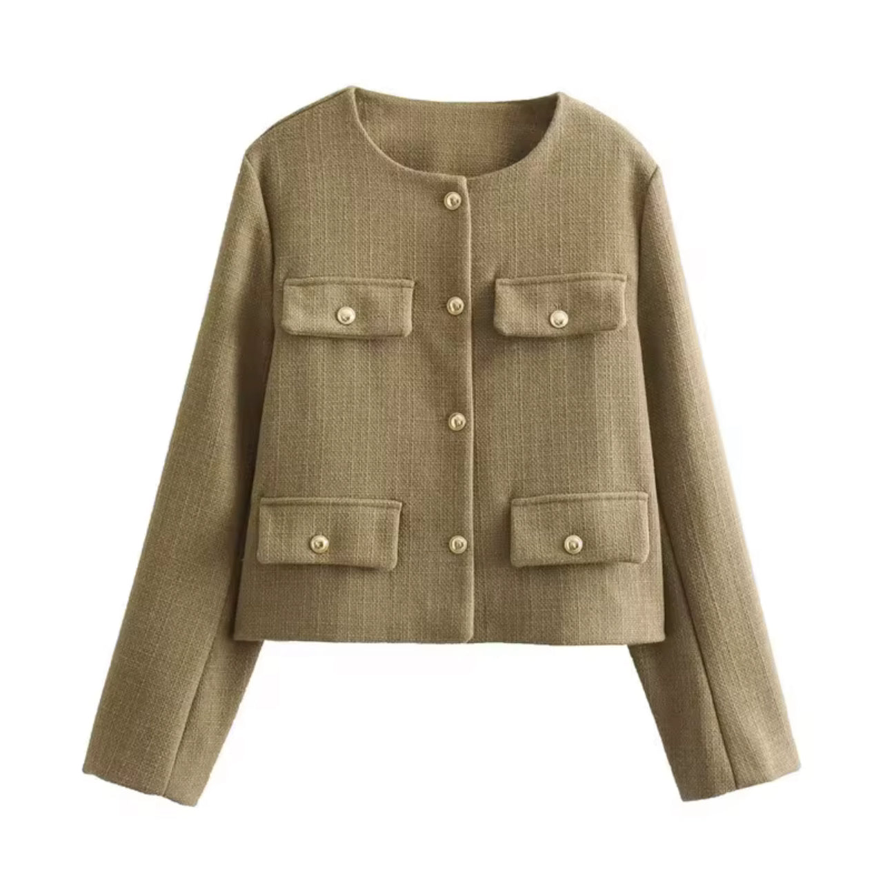 Leichte cropped Jacke