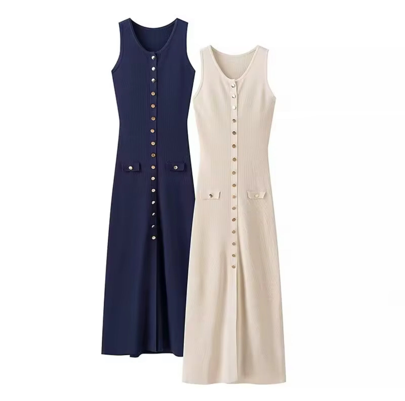 Line Knit Dress