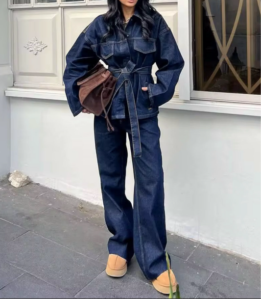 Denim Power Set – Oversized & Bold
