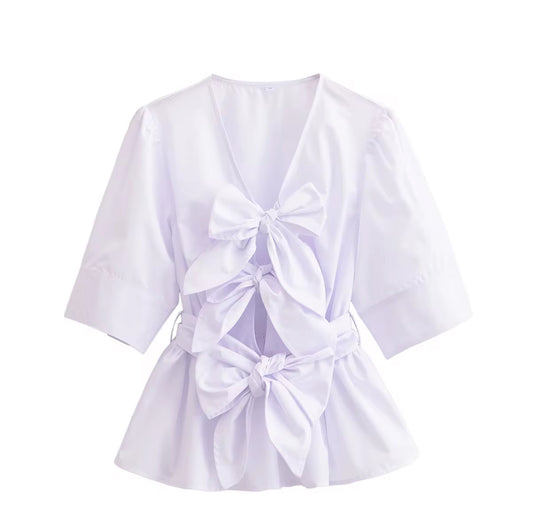 Bluse Schleifendetail