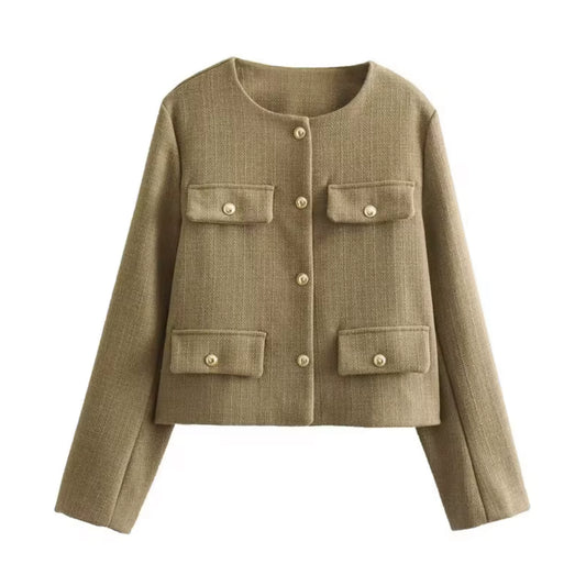 Leichte cropped Jacke
