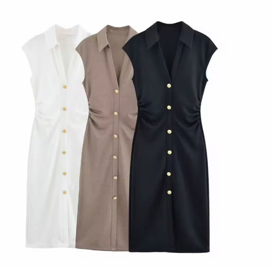 Button Down Dress – Smart & Soft