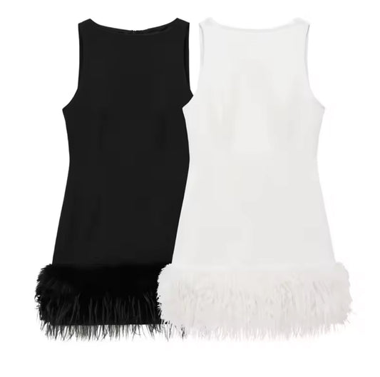 Feder Kleid