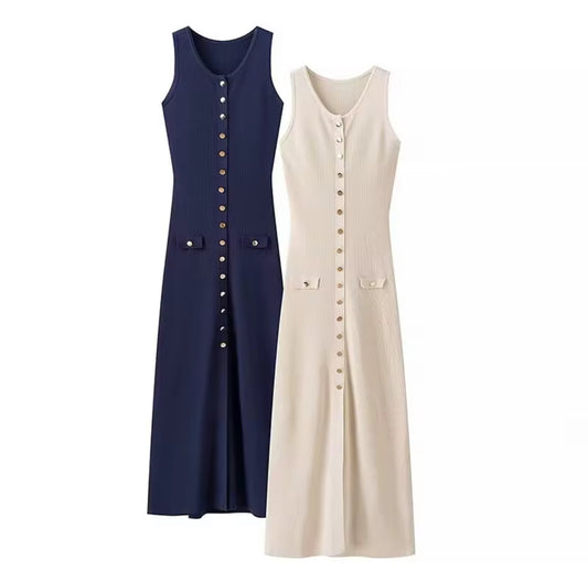 Line Knit Dress